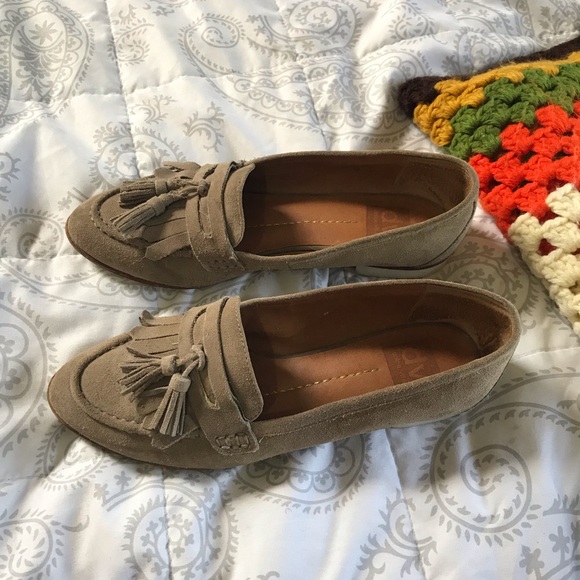 Dolce Vita Shoes - Dolce vita tan suede fringe loafers